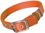 Hamilton Double Thick Nylon Deluxe Dog Collar, 1-Inch by 26-Inch, Mango Orange