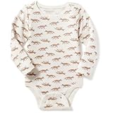 オールドネイビー OLD NAVY/ パターンワッフル-ニットボディスーツ フォックスyLady ロンパース長袖 6～12ヶ月【並行輸入】