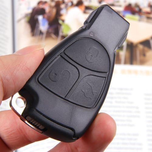 3 Buttons Smart Remote Key Shell for Mercedes Benz with Key Blade and Battery Holder