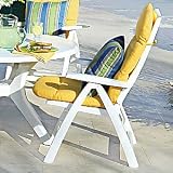 Harborside Adjustable High Back Resin Chair, White