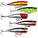 Lot 5pcs 9g 7cm Fishing Topwater Floating Popper Poper Lure Hooks Bait Crankbait