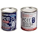 PC Products PC-11 Two-Part Marine Grade Epoxy Adhesive Paste, 4 lb in Two Cans, Off White