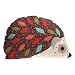 Sass & Belle Applique Hedgehog Cushion - Purple Floral (With Inner)
