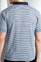 Autograph Short Sleeve Stripe Polo Shirt [T30 -0133a-S-LCTB]
