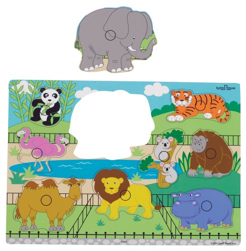 Small World Toys Ryan's Room Wooden Puzzle - Zoo Animals