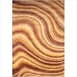 IMAGE OF New Wave Multi Brown Rug Size: 2' x 3'