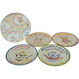 Le Cadeaux Melamine Italian Cuisine Boxed Assorted Appetizer Plates