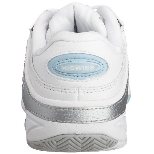 K-Swiss Women's Defier RS Trainer White/Blue Heaven Silver 91033-163-M 5 UK