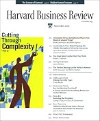 Harvard Business Review, November 2005 | []