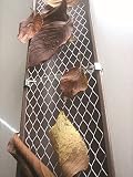 軒樋枯れ葉・落葉・ゴミ防止金具(金網)固定金具付 5m分(1m×5枚セット) (樋100Φ用 金網84ミリ幅)