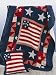 Let Freedom Ring Patriotic Americana Quilted Throw Quilt