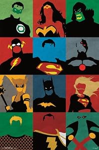 (22x34) Justice League - Minimalist Comic Television Poster