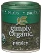Simply Organic Parsley Leaf Flakes Certified Organic, .07 Ounce Containers (Pack of 6)