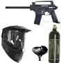 US ARMY Alpha Black Basic Tippmann Paintball Gun Set