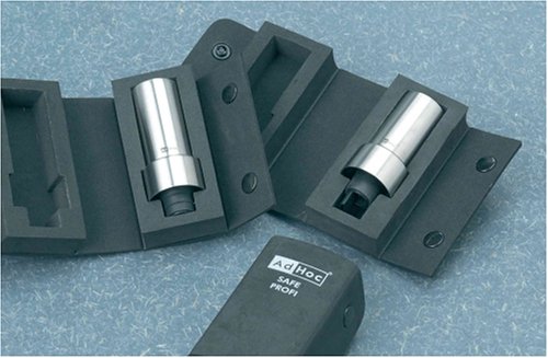 AdHoc Flaschenverschluß + Universal-Ausgießer SPILL PROFI, Edelstahl/ABS mit Silikonkorken, in Geschenkverpackung