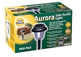 Gardman Aurora Solar Accent Lights Black (Twin Pack)