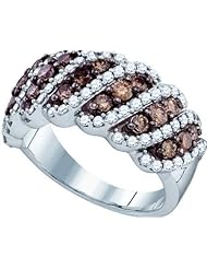 1.52CTW COGNAC DIAMOND LADIES FASHION BAND