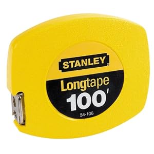 Stanley 34-106 100-Foot-by-3 8-Inch Steel Long Tape Rule by 