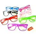 Die Original BUNTE NERD� Club Brille 100% Original CLEAR Set 5 St�ck !verschiedene farben!