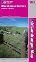 Blackburn and Burnley, Clitheroe and Skipton (Landranger Maps) (OS Landranger Map)