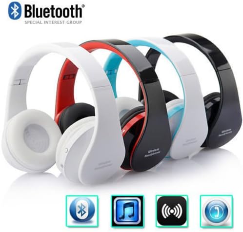 KAWOO Foldable Wireless Bluetooth Headset Stereo Headphone Earphone For Smart Phones(Black)