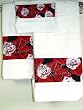 Harley Davidson Towel Set - White Rose Harley Davidson Towel Set - White Rose