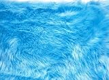Fun Rugs Flokati Rug, Light Blue 31 x 47