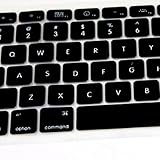 BLACK Silicone Keyboard Cover Skin for Macbook Pro 13