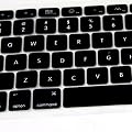 BLACK Silicone Keyboard Cover Skin for Macbook Pro 13