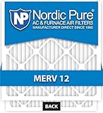 Nordic Pure 20x25x5 Honeywell Replacement AC Furnace Air Filters, MERV 12, Box of 2