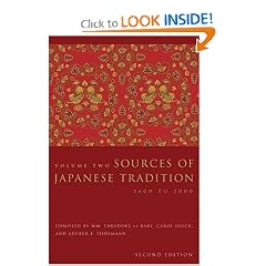 Sources of Japanese Tradition: Volume 2, 1600 to 2000 (Introduction to Asian Civilizations)