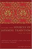 cover of Sources of Japanese Tradition: Volume 2, 1600 to 2000 (Introduction to Asian Civilizations)