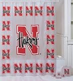 NCAA Nebraska Cornhuskers 7-Piece Frosty Bathroom Set