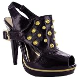 K99 New Ladies Purple Peep Toe Platform Shoes Sizes 3-8 UK