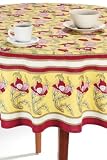 Tablecloth Lorraine Design Yellow 70round