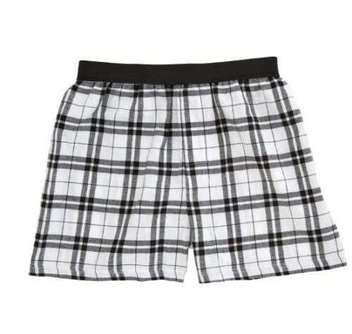 Buy White black plaid check flannel cotton boxers boxer shorts available in 8 sizes