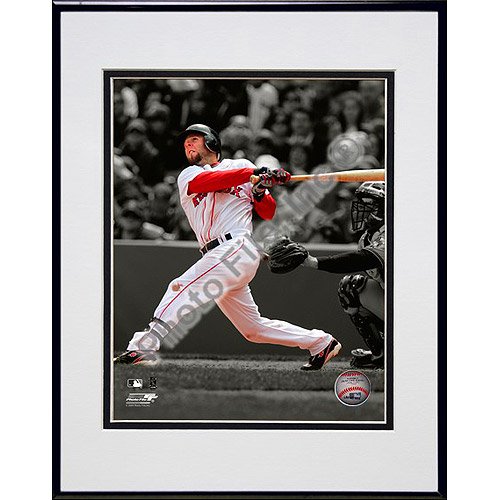 Photofile Boston Red Sox Dustin Pedroia - Spotlight Collection - Matted 8x10 Photo in Aluminum Frame