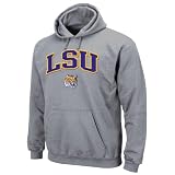 NCAA Men's Lsu Tigers Huddle Up Pullover Hood With Kangaroo Pocket (Carbon, Small)