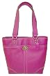 COACH Hamilton Lunch Tote Handbag Purse in Magenta Leather F13959