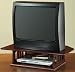 Mission style 2 tier Tv Turntable, 32TV, CHESTNUT