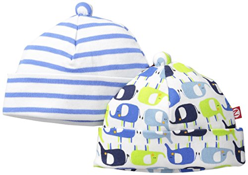 Zutano Baby Boys' Enzo's Elephants Hat Set