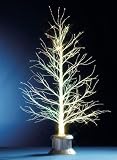 Festive 1.50M White Bare Stem Fibre Optic Tree