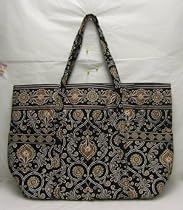 Vera Bradley Super Tote Bag Purse in Caffe Latte