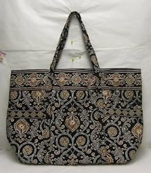 Vera Bradley Super Tote Bag Purse in Caffe Latte