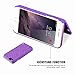 For Apple iPhone 6 6s 4.7'' Case, FLOVEME [Slim Fit] [Make Up Hidden Mirror] Luxury Beauty Girly Wallet Card Slots Holder [Kickstand Feature] Hard PC Back Protection Cover, Purple