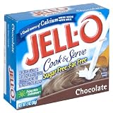 Jell-O Cook & Serve Pudding & Pie Filling, Sugar-Free, Chocolate, 2-Ounce Boxes (Pack of 24)