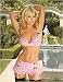 Ruffled Mini Skirt with attached Garters, Back Hook and Eye Closure and Satin Bow Treatment on the Front. Underwire Bra with Satin Bow Treatment. Matching G-String Included Size X-Large in Pink.