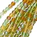 Czech Glass Druk Round 4mm Earthtone Color Mix Greens & Amber (100)