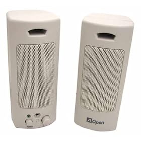 Amplified 120VAC Pair of Multimedia Speakers for your Computer or MP3 Player.