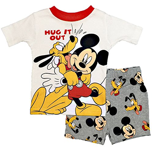Disney ' Mickey & Pluto Toddler 2pc Pajama Short Set